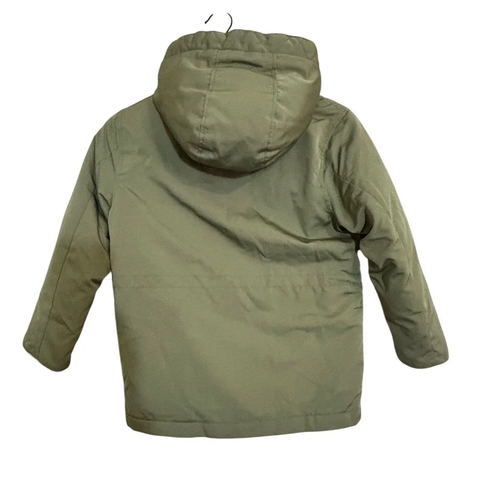 GAP Kids Boys Girls Army Green Warmest Water Resistant Parka‎ Jacket Size S